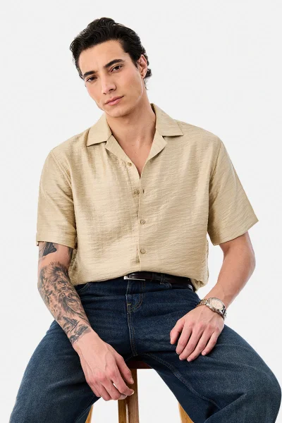 SNITCH Textured Box Fit Shirt